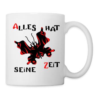Schmetterling - Tasse - Weiß - Rechts