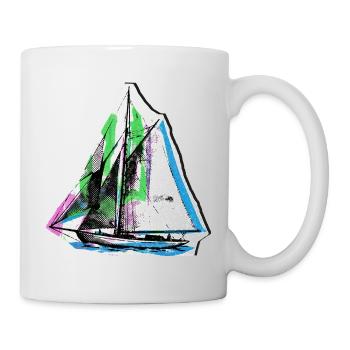 Segler Segelschiff Seefahrer - Tasse - Weiß - Rechts