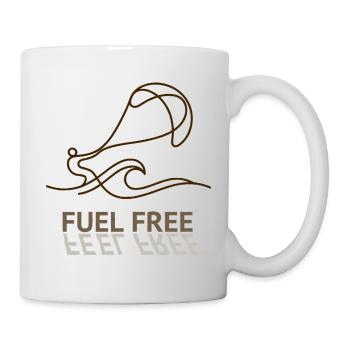 Kite Fuel Free, Feel Free Shirt, Hoodie, Cap, Bag - Tasse - Weiß - Rechts
