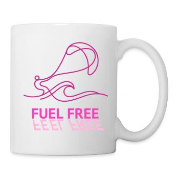 Kite Fuel Free, Feel Free Shirt, Hoodie, Cap, Mug - Tasse - Weiß - Rechts