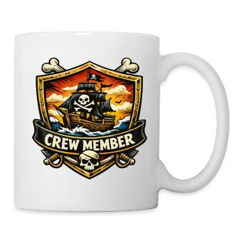 Membre d’équipage d’un navire pirate - Mug blanc - blanc - Droite