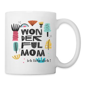 Maman merveilleuse - Mug blanc - blanc - Droite