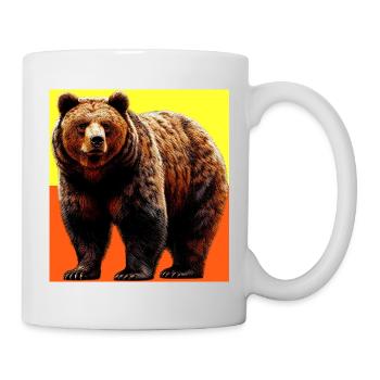 ours - Mug blanc - blanc - Droite