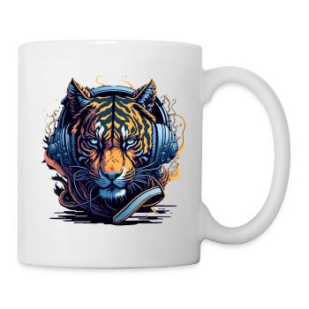 DJ Casque Neonflair - Mug blanc - blanc - Droite