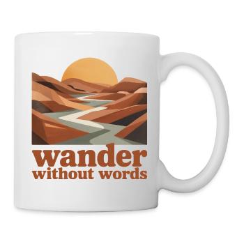 Wandern ohne Worte | Introvertiert Reisen - Tasse - Weiß - Rechts