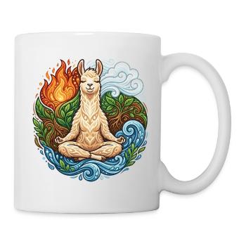 Zen Lama - Spirituelle Elemente & Meditation - Tasse - Weiß - Rechts