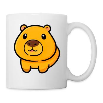 Chubby Bear Mascot Illustration - Mug - white - Right