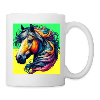 cheval - Mug blanc - blanc - Droite