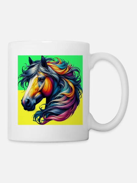 Pferd - Tasse - Weiß