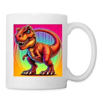 Dinosaurier - Tasse - Weiß - Rechts