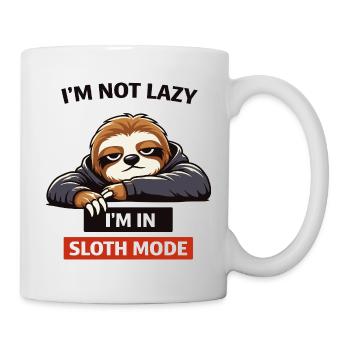 Sloth Mode: Not Lazy Graphic Tee - Mug - white - Right