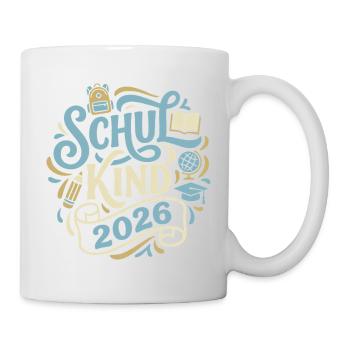 Schulkind 2026  - Tasse - Weiß - Rechts
