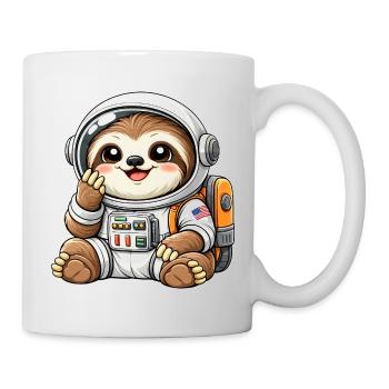 Cute Sloth Astronaut Space Universe - Mug - white - Right