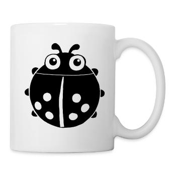 Black ladybug - Mug - white - Right