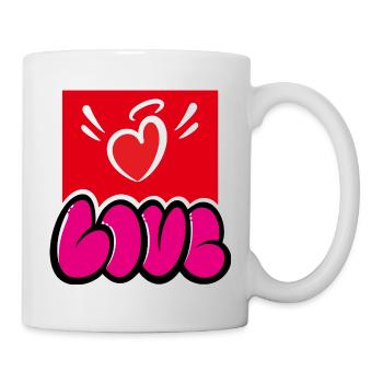 Love street art - Mug - white - Right