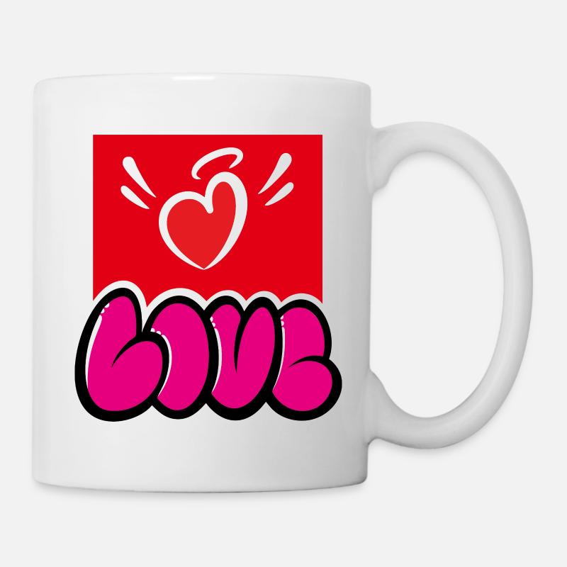 Love street art - Mug - white