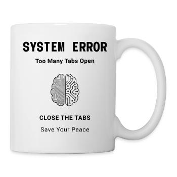 System Error Backprint – Aesthetic Mental Health - Mug - white - Right