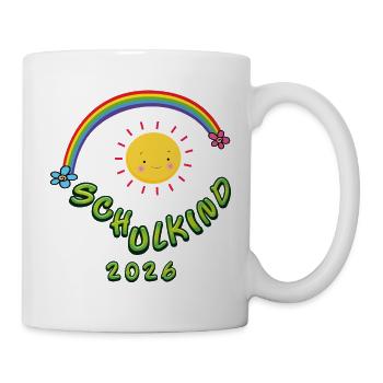 Sonnenschein Schulkind 2026 - Tasse - Weiß - Rechts