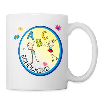 ABC Schulkind  - Tasse - Weiß - Rechts