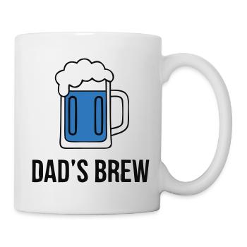 Cool Dads Brew Beer Glass Dad - Mug - white - Right