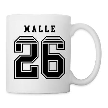 Malle 26 Trikot - Tasse - Weiß - Rechts