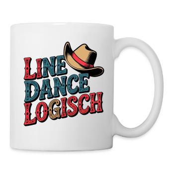 Line Dance Logisch - Tasse - Weiß - Rechts