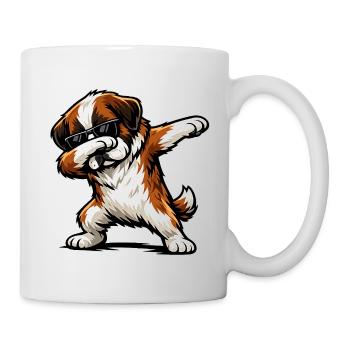 Tamponnement de Saint-Bernard - Mug blanc - blanc - Droite