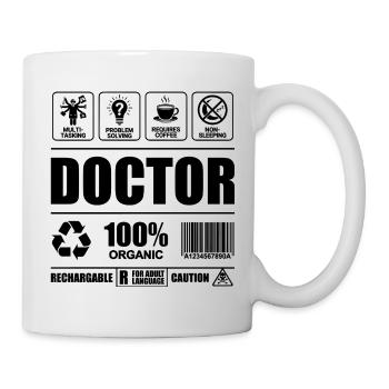 Definition Doctor Humor – Gesundheitsberuf - Tasse - Weiß - Rechts