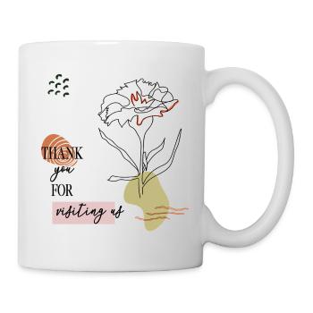 Thank you greetings - Mug - white - Right