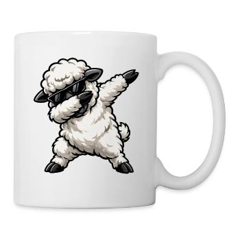 Dabbing Schaf - Tasse - Weiß - Rechts