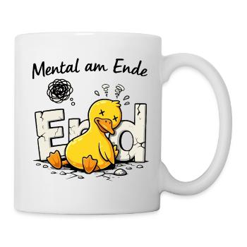 Chaos-Quietscheente  - Tasse - Weiß - Rechts