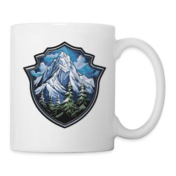 Montagnes - Mug blanc - blanc - Droite