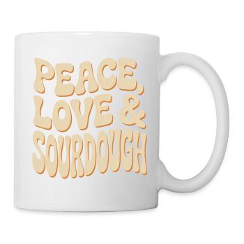 Peace Love Sourdough Typography - Mug - white - Right