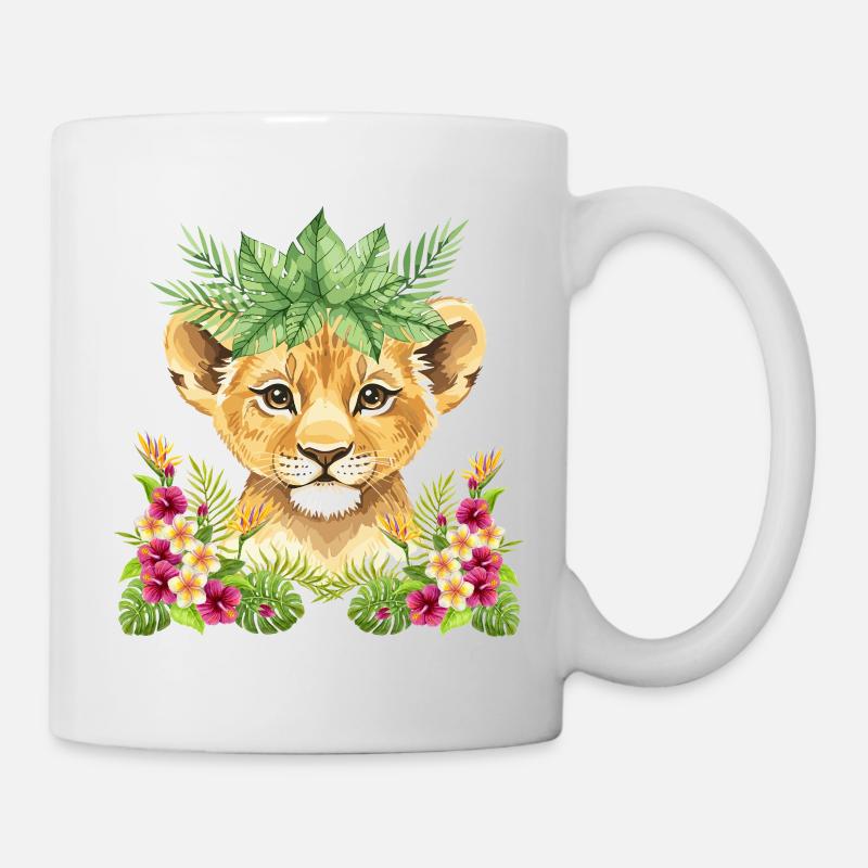 Blütenlöwenjunges - Tasse - Weiß