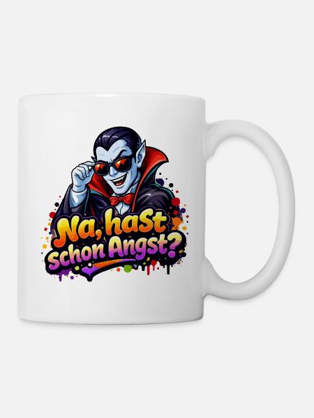 drakula-comic-spruch - Tasse - Weiß