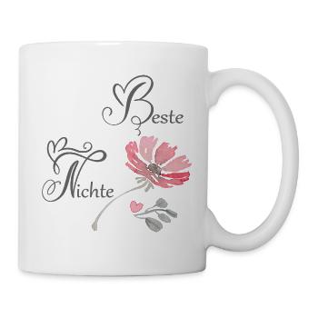 Beste Nichte - Tasse - Weiß - Rechts