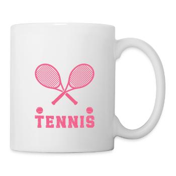Juste une fille qui aime le tennis - Mug blanc - blanc - Droite