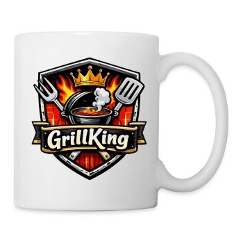 Bouclier de flamme GrillKing - Mug blanc - blanc - Droite