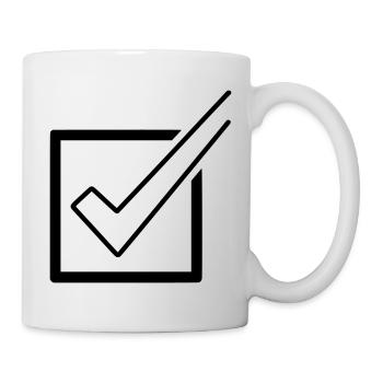 Checklist Tick Box Done - Mug - white - Right