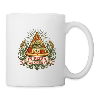 Pizza Pyramid Eye Crust Motto - Mug - white - Right
