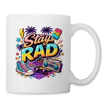 Reste Rad Neon des années 90 - Mug blanc - blanc - Droite