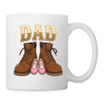 Papa d'une Fille : Le Plus Beau des Rôles - Mug blanc - blanc - Droite