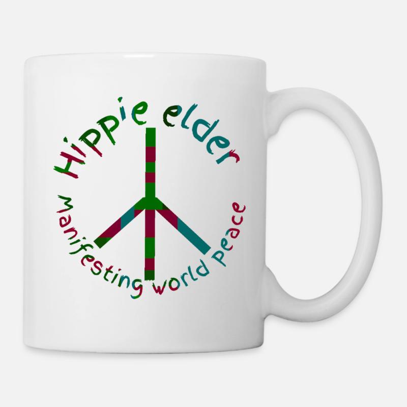 Hippies-Frieden - Tasse - Weiß