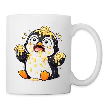 Cute Penguin with Tortellini Clumsy - Mug - white - Right