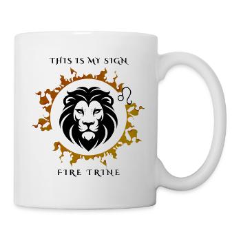 Mon signe Lion - Mug blanc - blanc - Droite