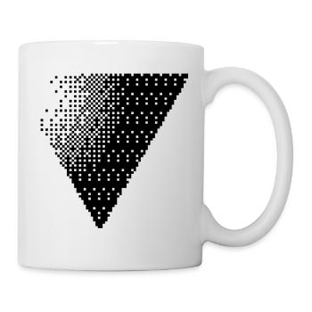 bold triangle design T-Shirt - Mug - white - Right