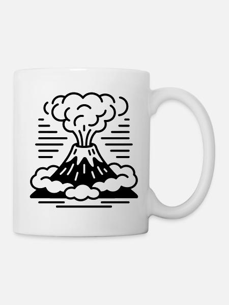 Vulkan - Tasse - Weiß