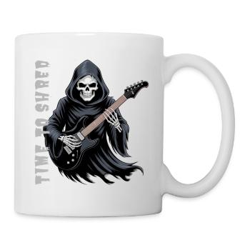 Grim Reaper Rocks The Guitar - Mug - white - Right