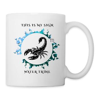 Mein Sternzeichen ist Skorpion - Tasse - Weiß - Rechts