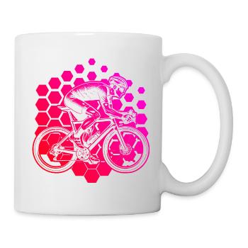 Idée cadeau pour un vélo de route avec vélo de route - Mug blanc - blanc - Droite